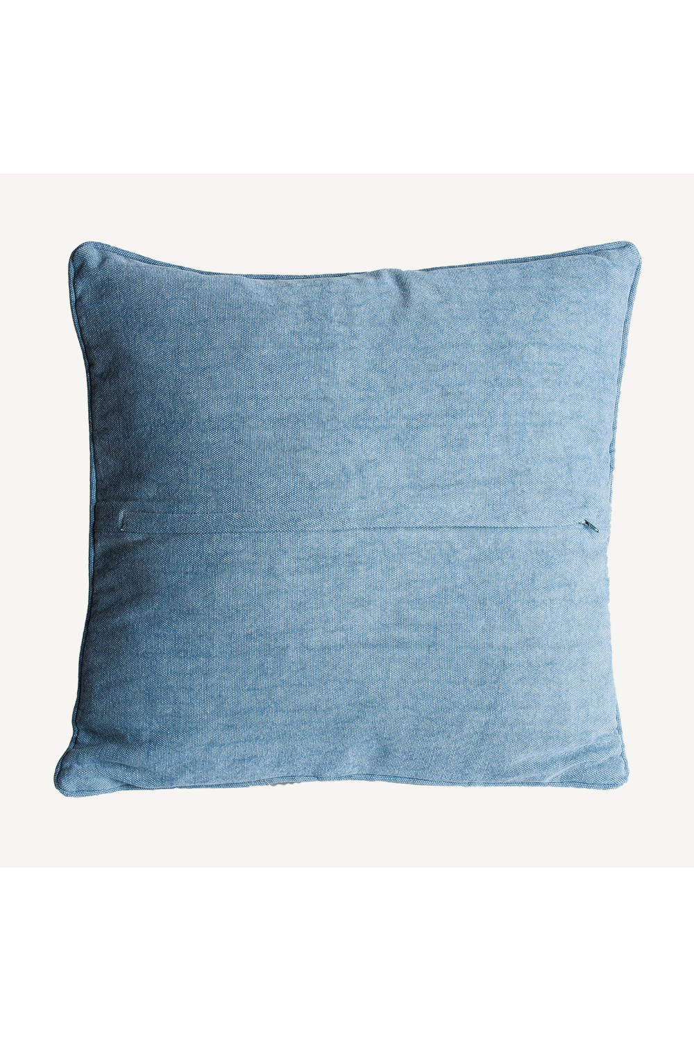 Embroidered Blue Cotton Cushion | Vical Home Blesi | Oroa.com