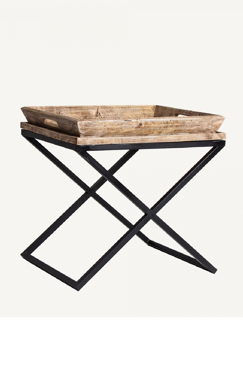 Criss-cross Base Side Table | Oroa.com