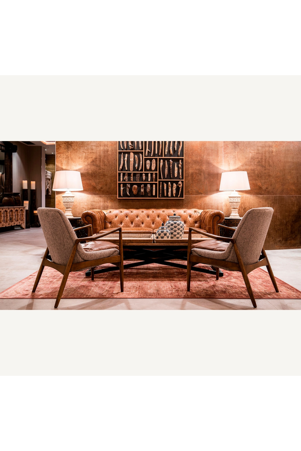 Gray Upholstered Nordic Armchair | Vical Home Elati | Oroa.com