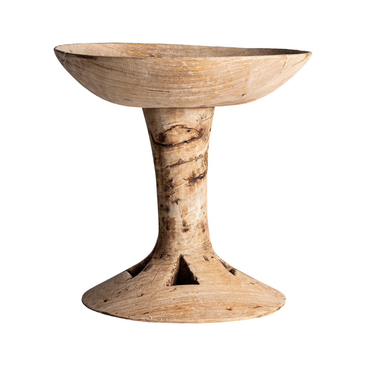 Suar Wood Pedestal Centerpiece | Oroa.com