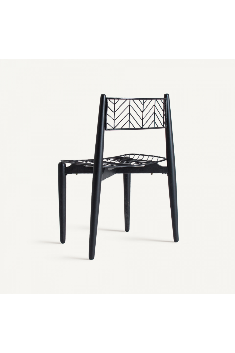 Black Metal Dining Chair (2) | Vical Home Plisse | Oroa.com