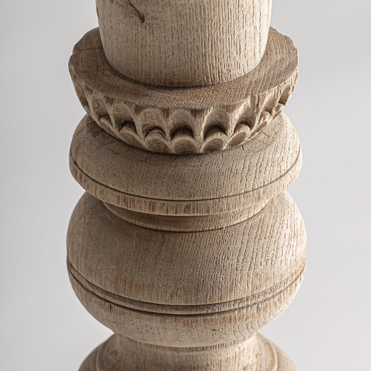 Carved Wooden Candle Holder | Oroa.com