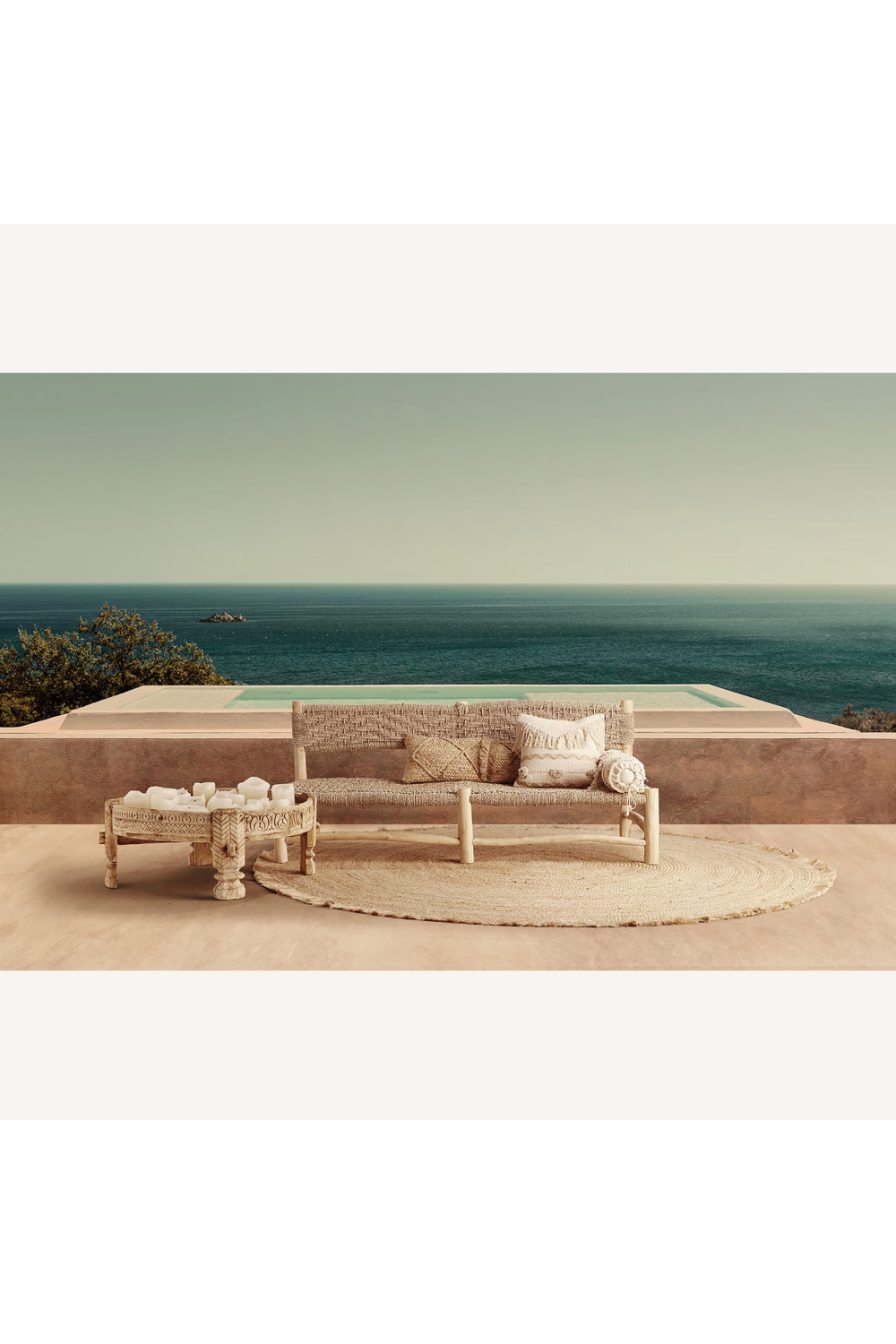 Rectangular Jute Cushion | Vical Home Amely | Oroa.com