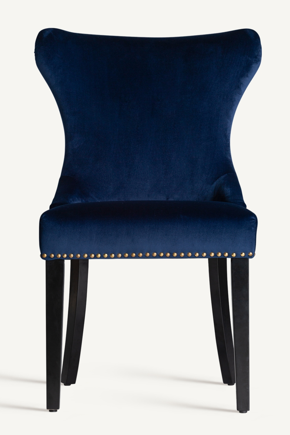 Blue Velvet Studded Accent Chair (2) | Vical Home Isella | Oroa.com
