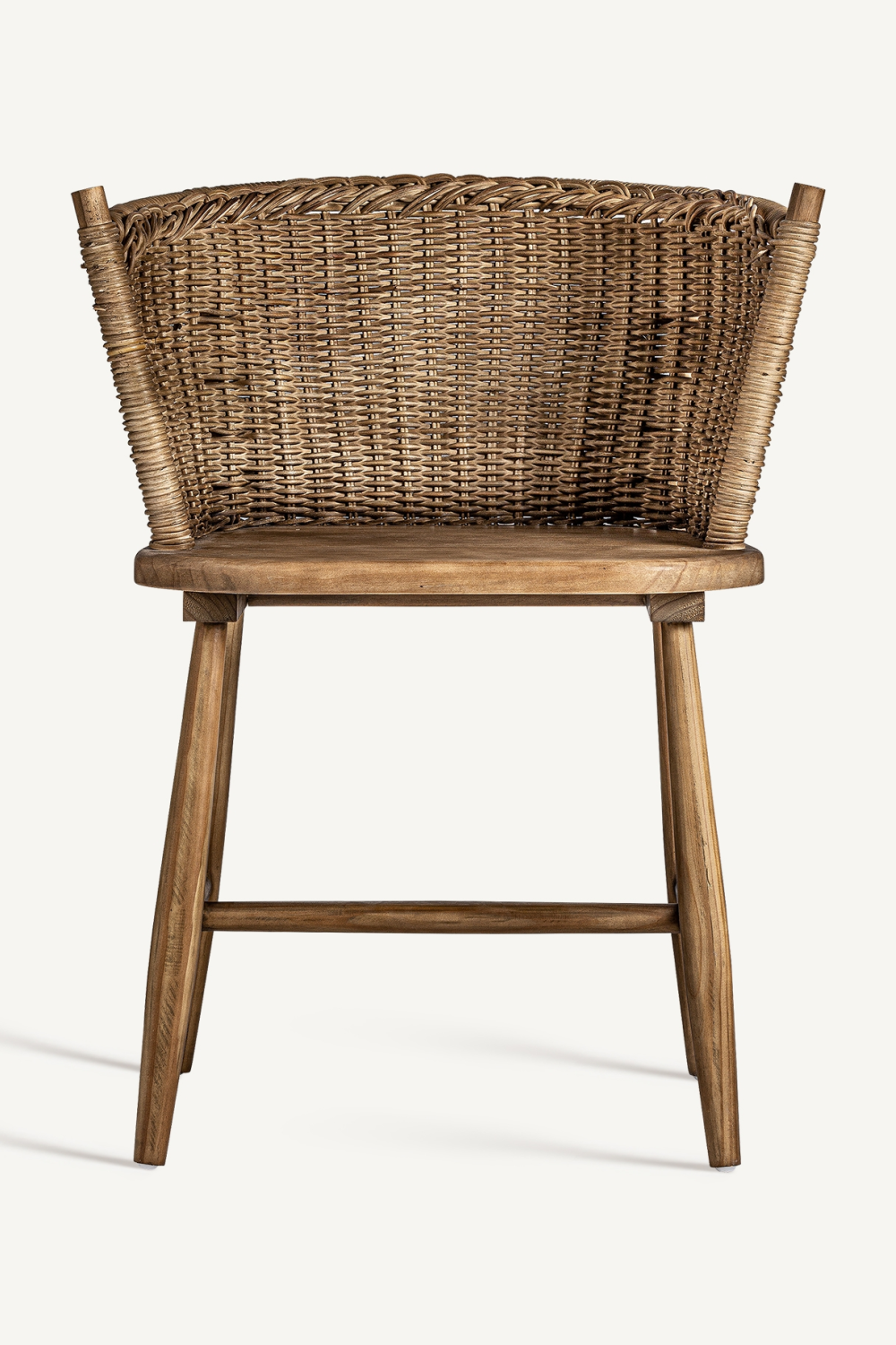 Fir Wood Curved Accent Chair | Vical Home Quenza | Oroa.com