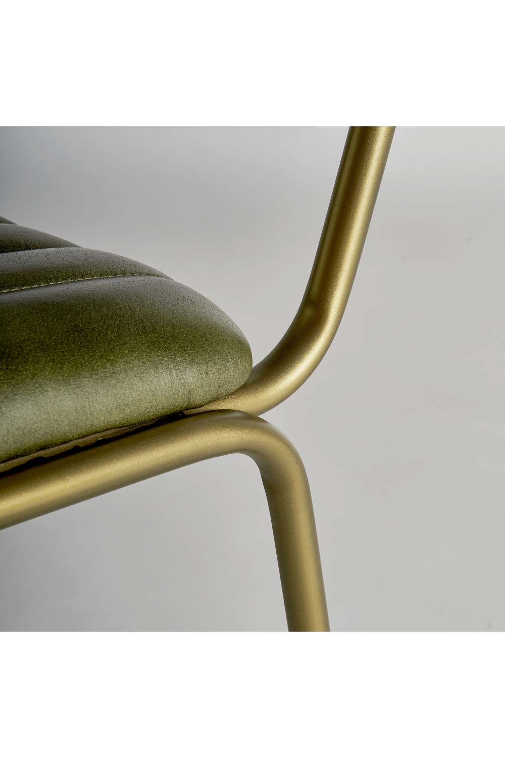 Green Leather Seat Dining Chair | Vical Home Almstock | Oroa.com