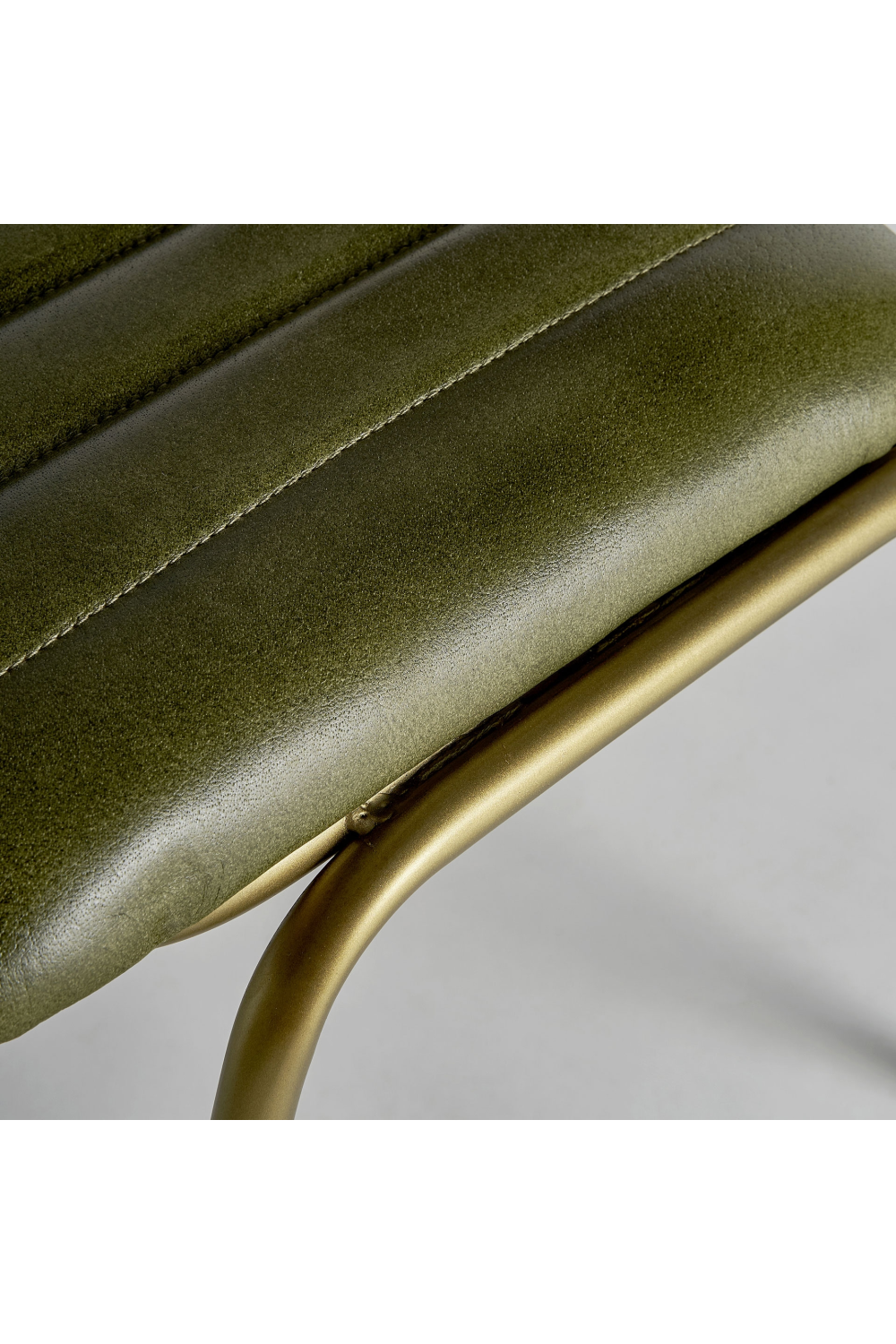 Green Leather Seat Dining Chair | Vical Home Almstock | Oroa.com