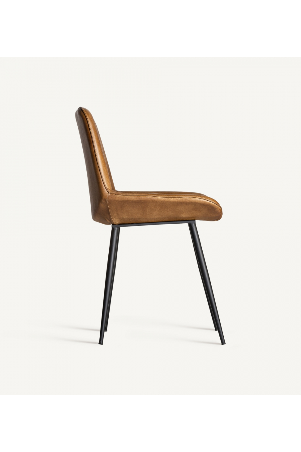 Camel Leather Dining Chair | Vical Home Morton | Oroa.com