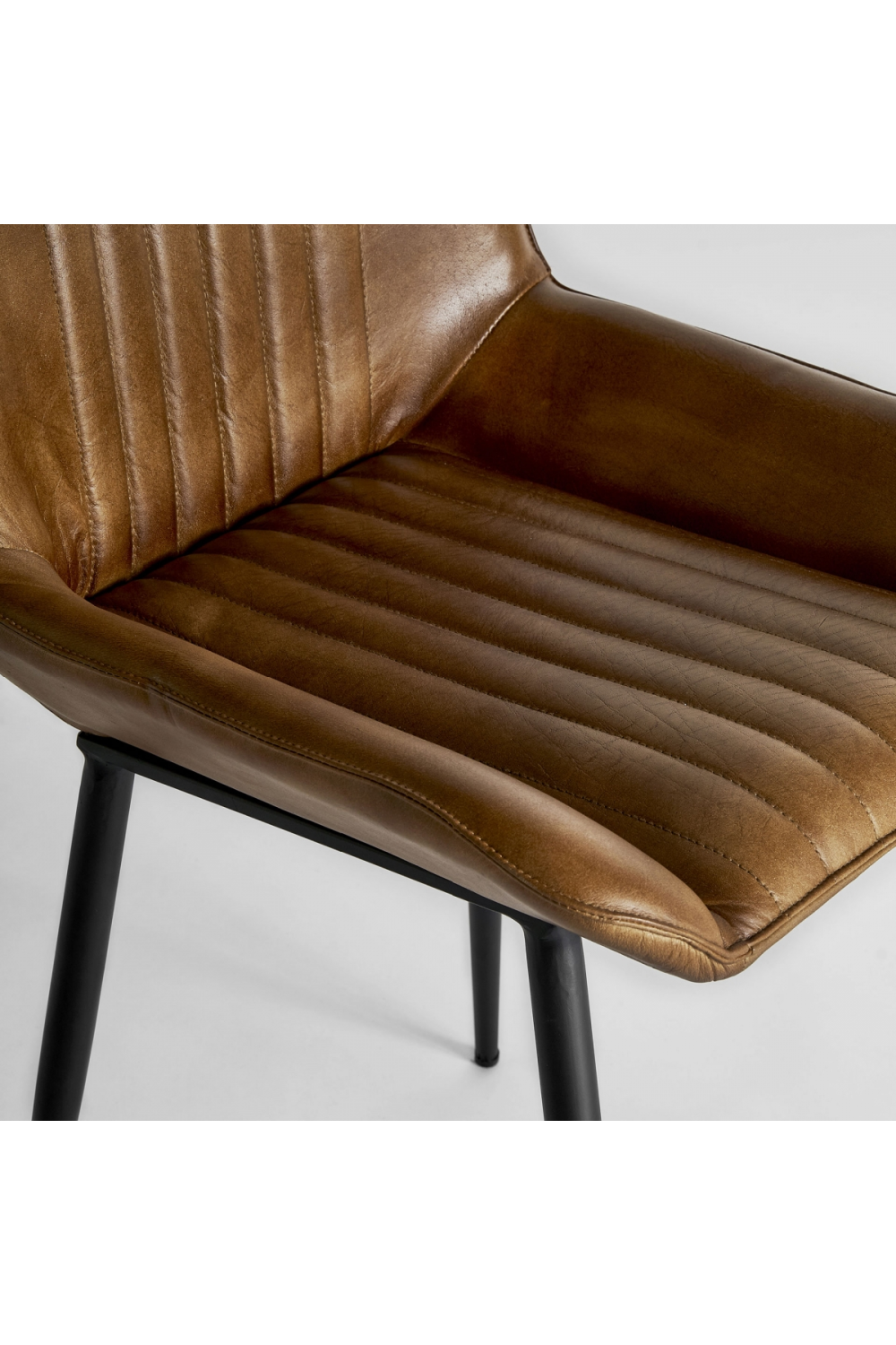 Camel Leather Dining Chair | Vical Home Morton | Oroa.com
