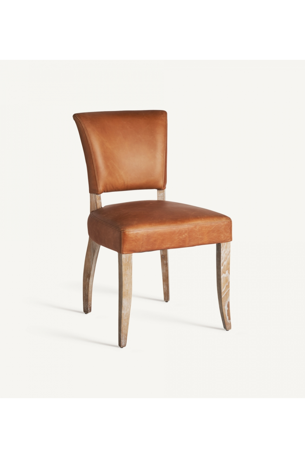 Brown Leather Dining Chair (2) | Vical Home Tolla | Oroa.com