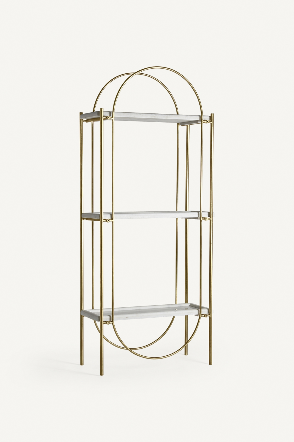 Golden Iron Marble Bookshelf | Oroa.com