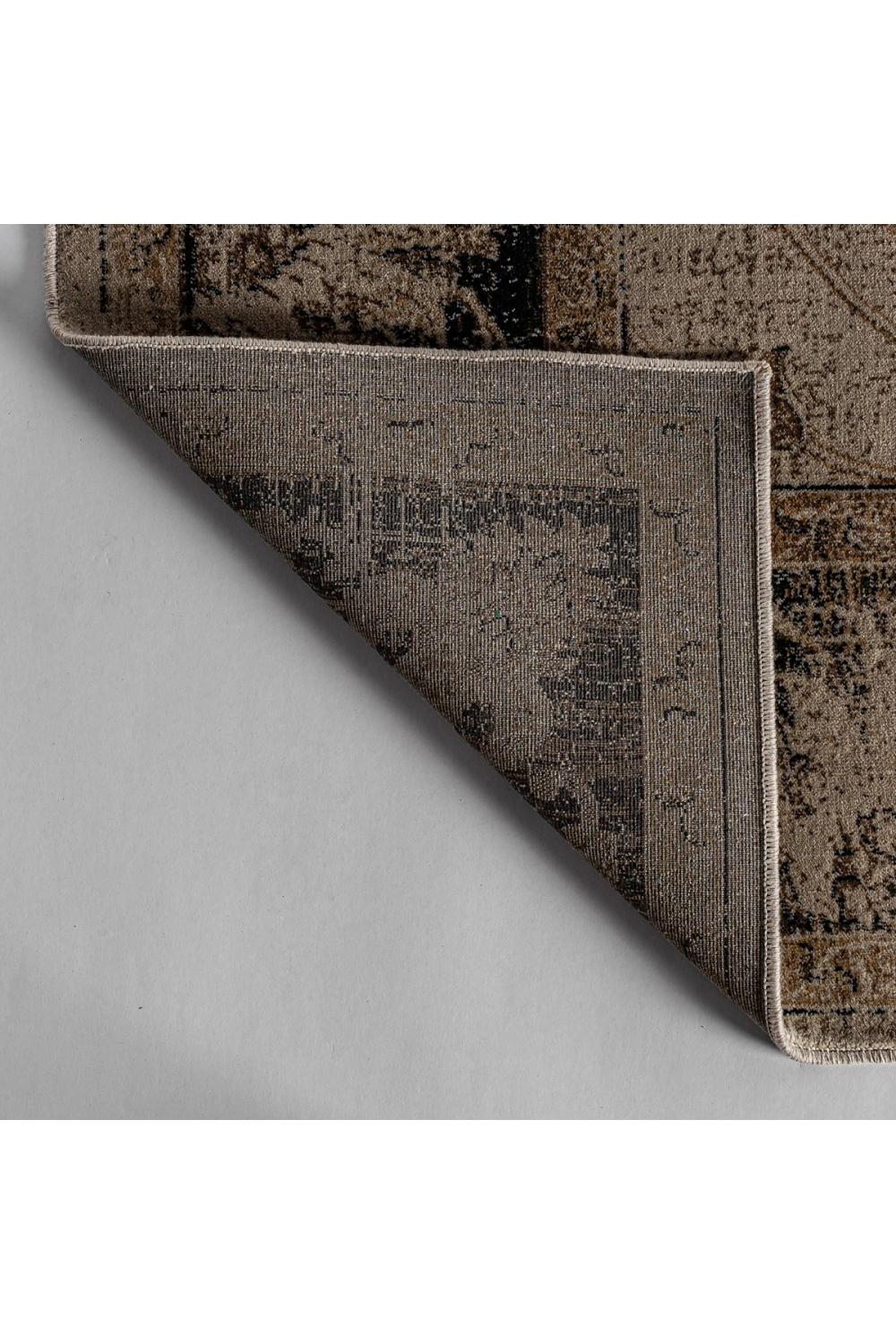 Brown Floral Print Rug 9'5" x 6'5" | Vical Home Anka | Oroa.com