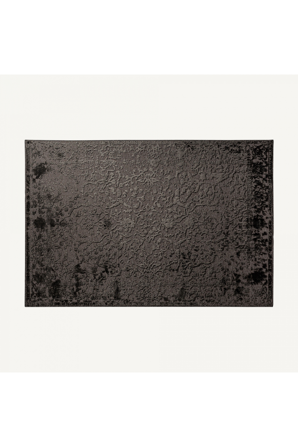 Black Viscose Carpet 6'5" x 9'5" | Vical Home Wera | Oroa.com