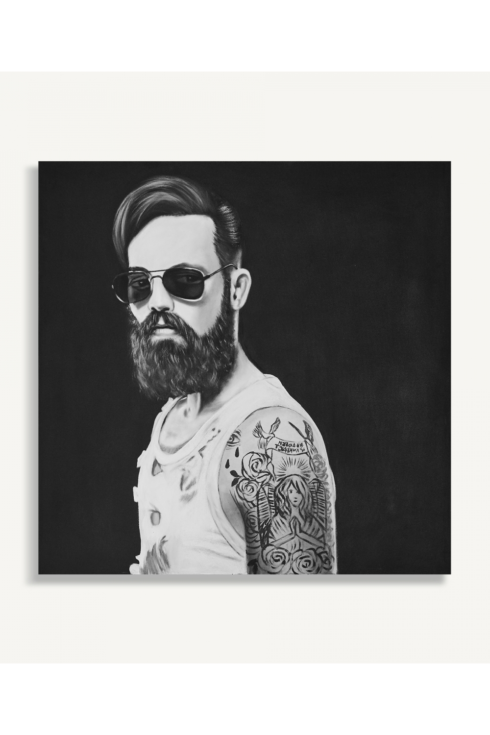Tattooed Man Art Print | Oroa.com