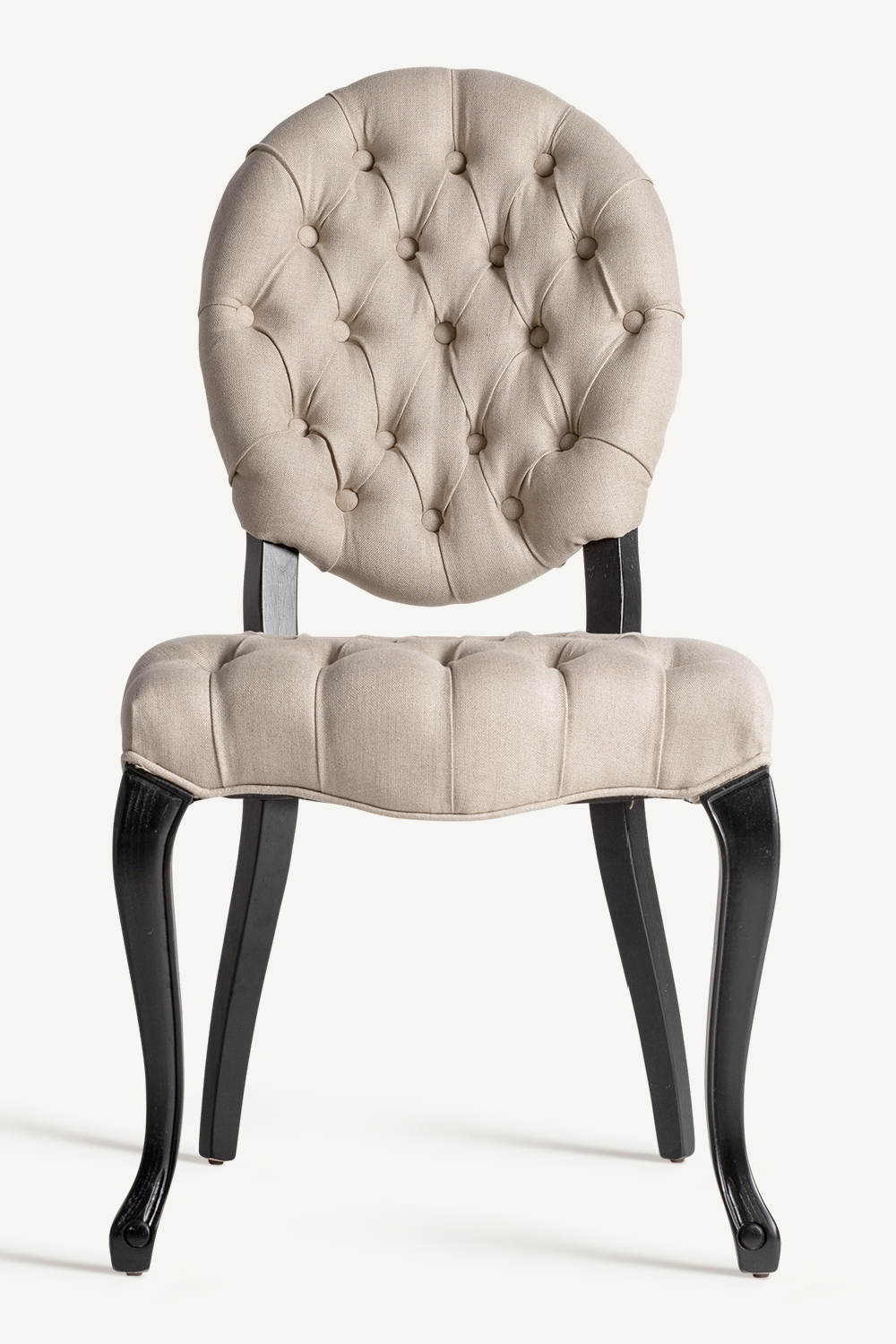 Gray Linen Tufted Dining Chair (2) | Vical Home Jena | Oroa.com