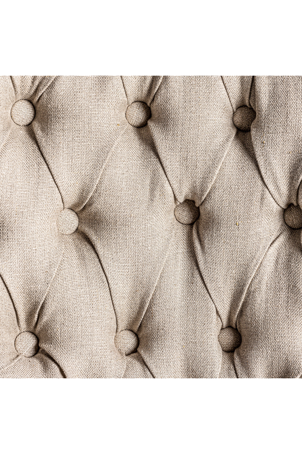 Gray Linen Tufted Dining Chair (2) | Vical Home Jena | Oroa.com