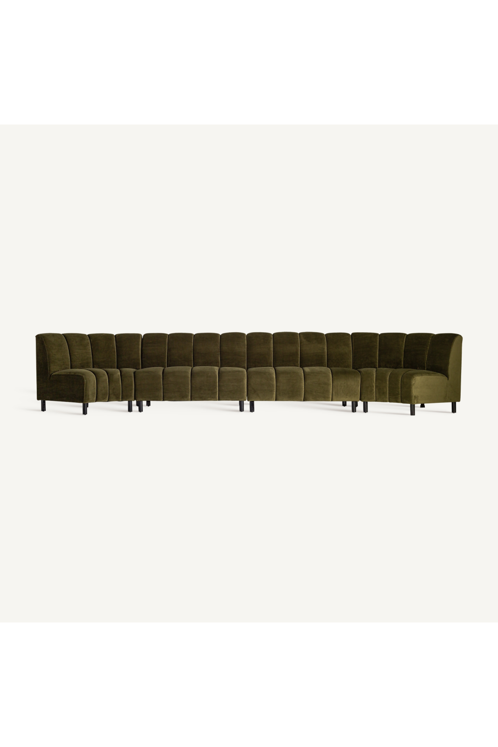 Green Velvet Central Modular Sofa | Vical Home Shul | Oroa.com