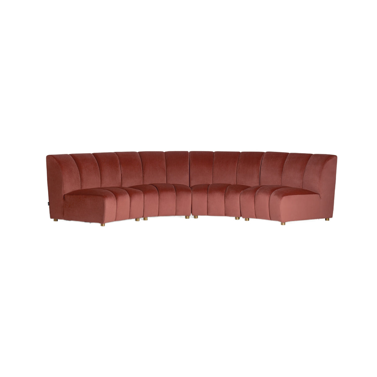 Pink Velvet Modular Sofa | Oroa.com