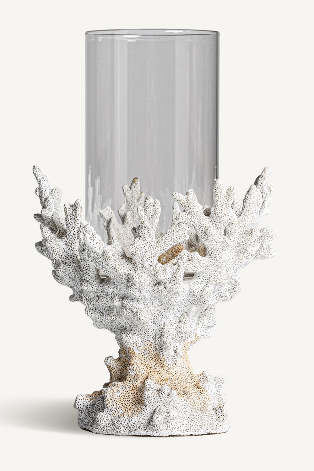 White Faux Coral Candle Holder S | Vical Home Reef | Oroa.com