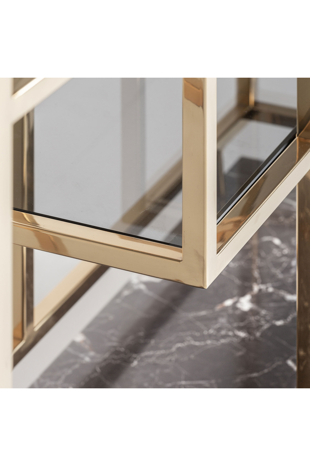 Gold Steel Bookcase | Oroa.com