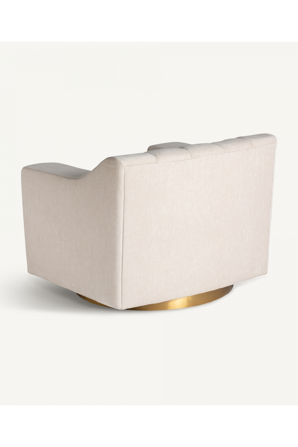 Cream Channeled Lounge Armchair | Vical Home Scuol | Oroa.com