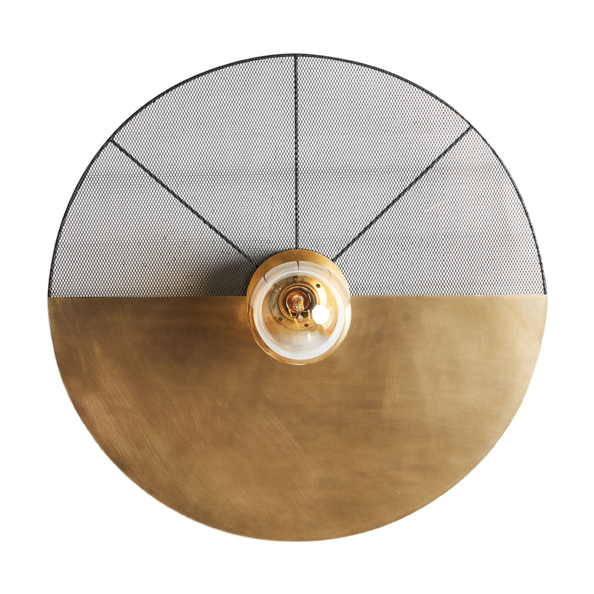 Gold Round Wall Lamp | Oroa.com