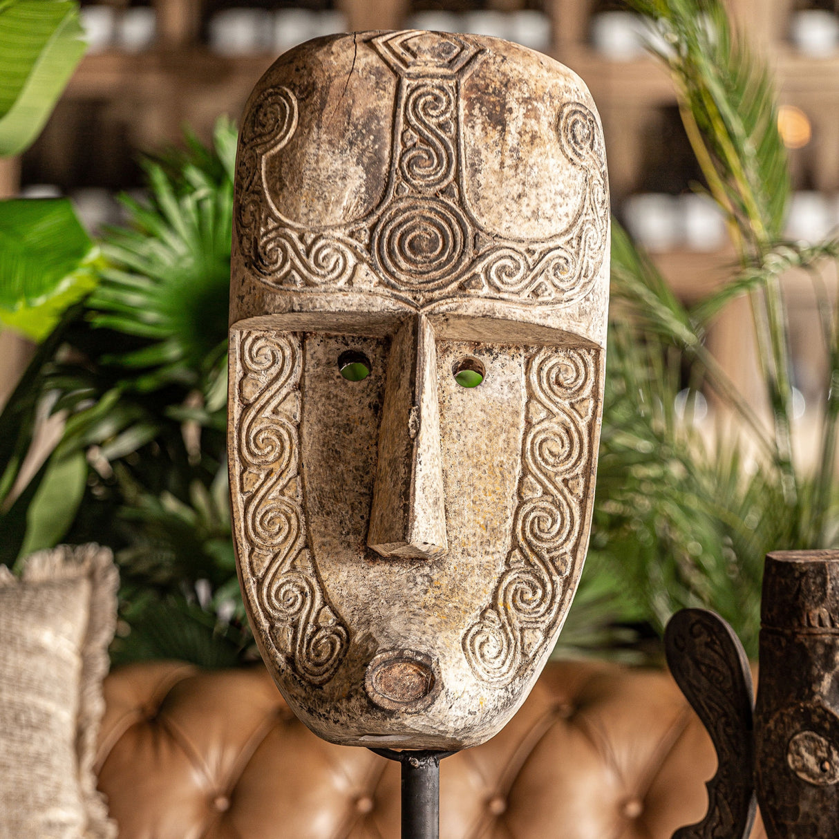 Aged Tropical Wood Decorative Figure | Oroa.com