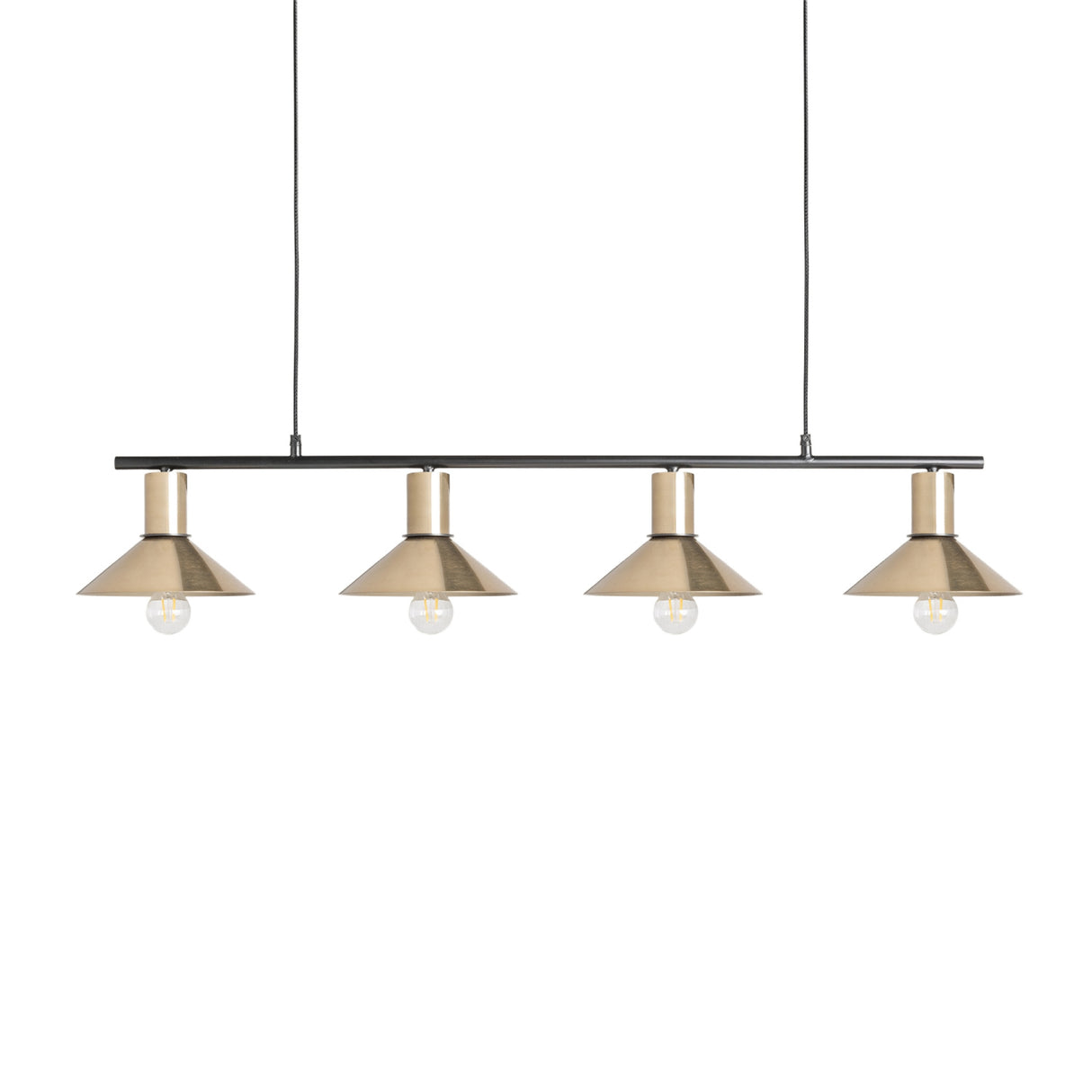 Modern European furniture - Gold 4-Light Linear Pendant Lamp - www.oroa.com | Oroa.com