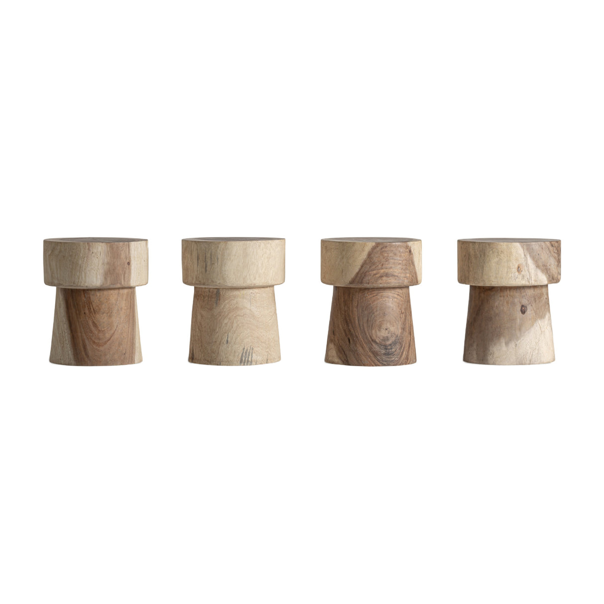 Modern European furniture - Brown Suar Wood Side Table - www.oroa.com | Oroa.com
