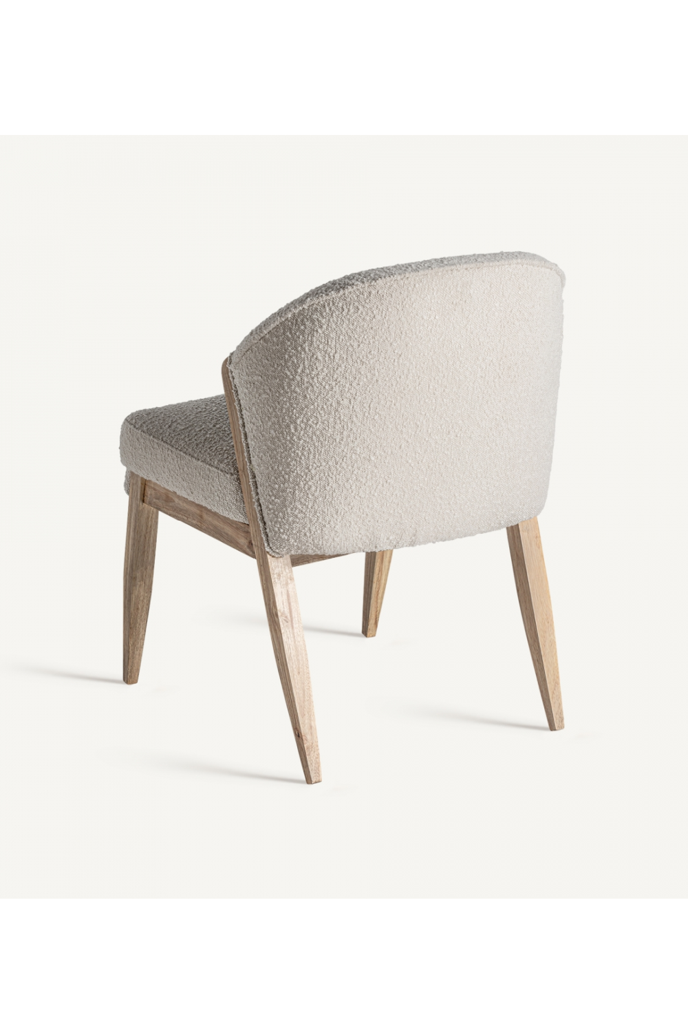 Pine Framed Bouclé Dining Chair | Vical Home Pratti | Oroa.com