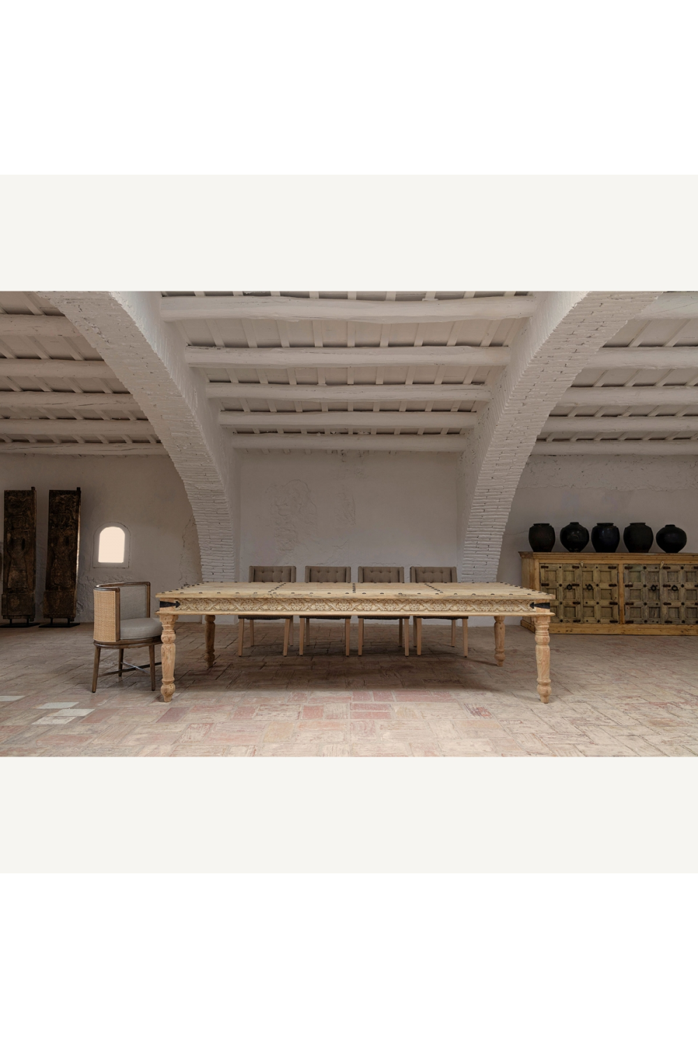 Curved Oak Padded Dining Chair | Vical Home Varaire | Oroa.com