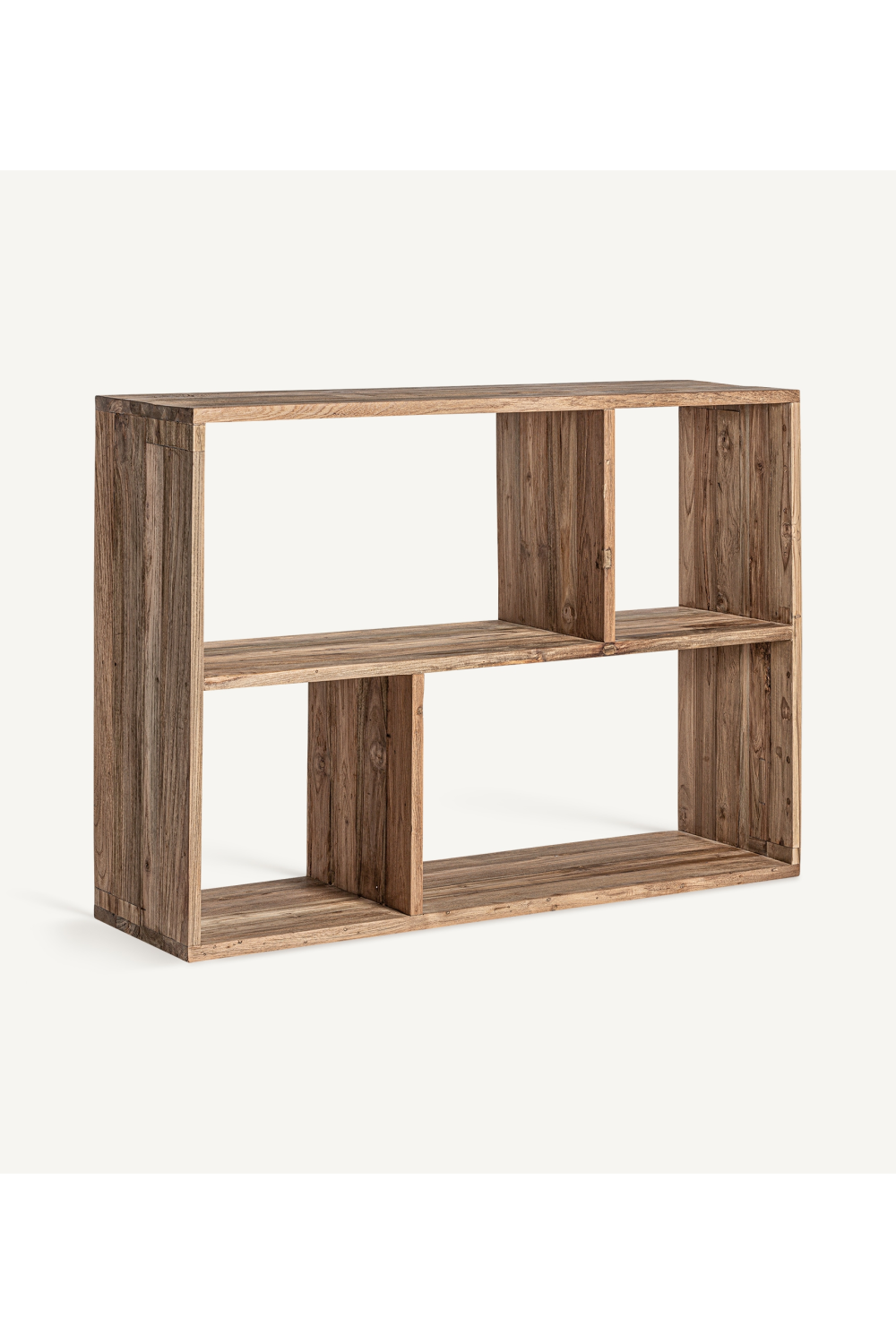 Natural Teak Minimalist Bookshelf | Oroa.com