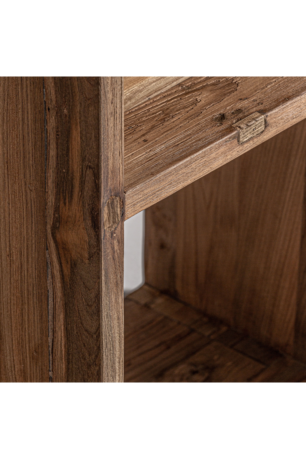 Natural Teak Minimalist Bookshelf | Oroa.com