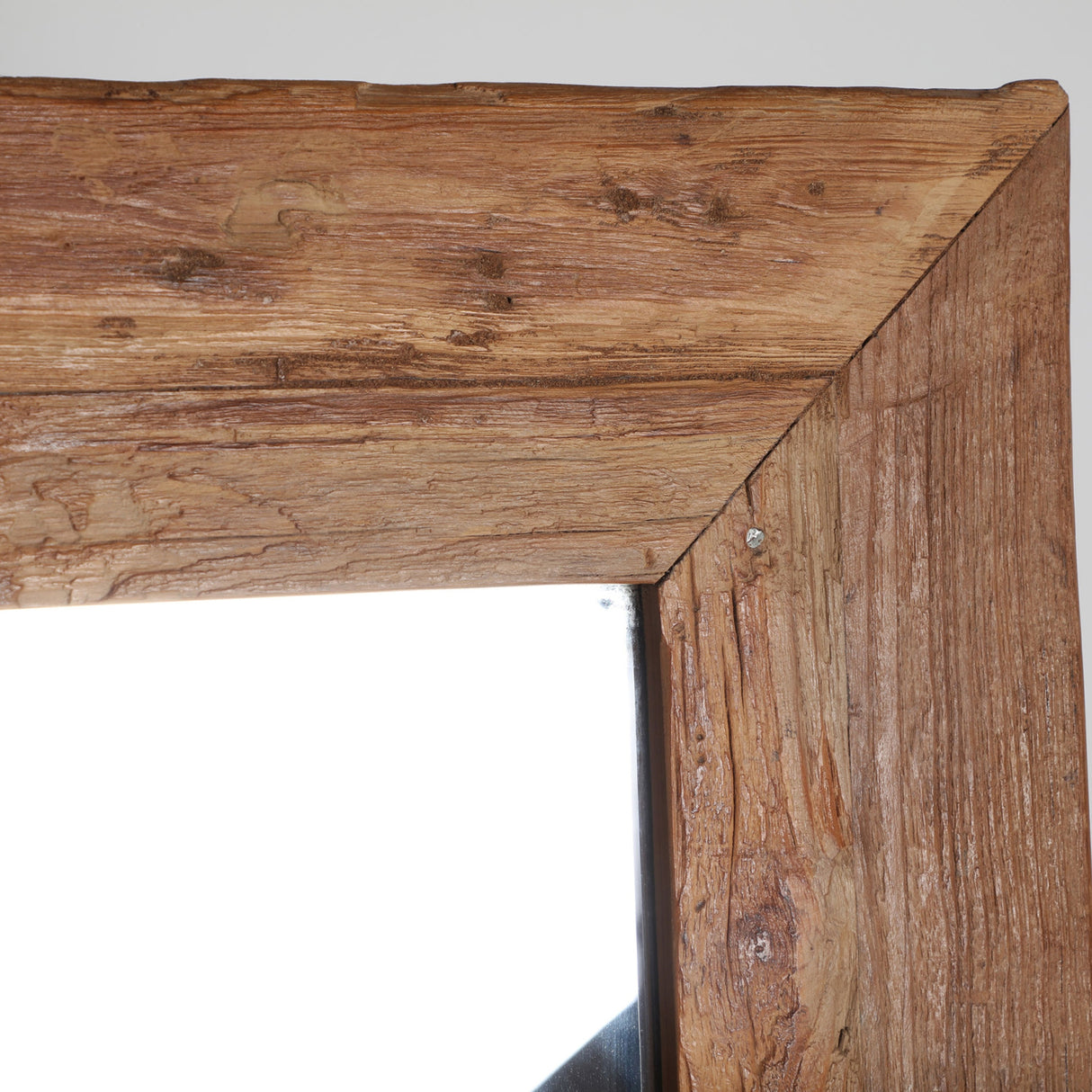 Teak Wood Square Mirror | Oroa.com