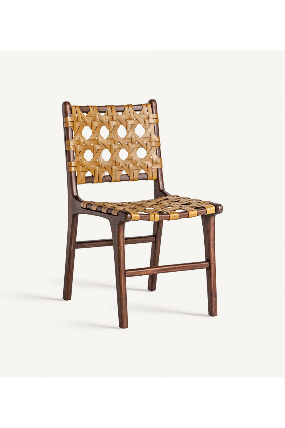 Yellow Leather Dining Chair (2) | Vical Home Strand | Oroa.com