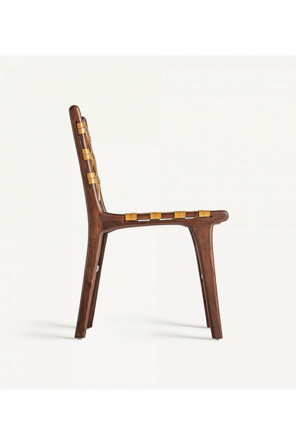 Yellow Leather Dining Chair (2) | Vical Home Strand | Oroa.com