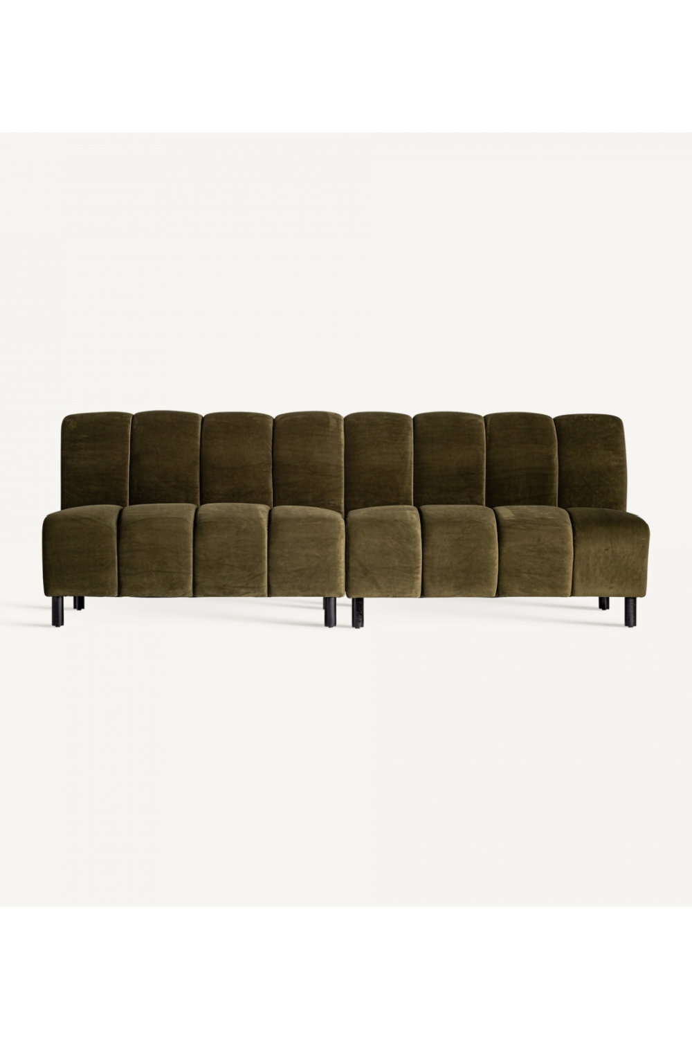 Green Velvet Corner Sofa | Vical Home Shul | Oroa.com