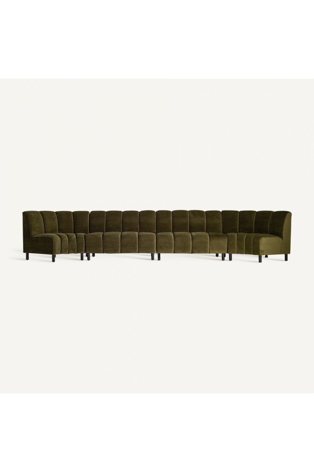 Green Velvet Corner Sofa | Vical Home Shul | Oroa.com