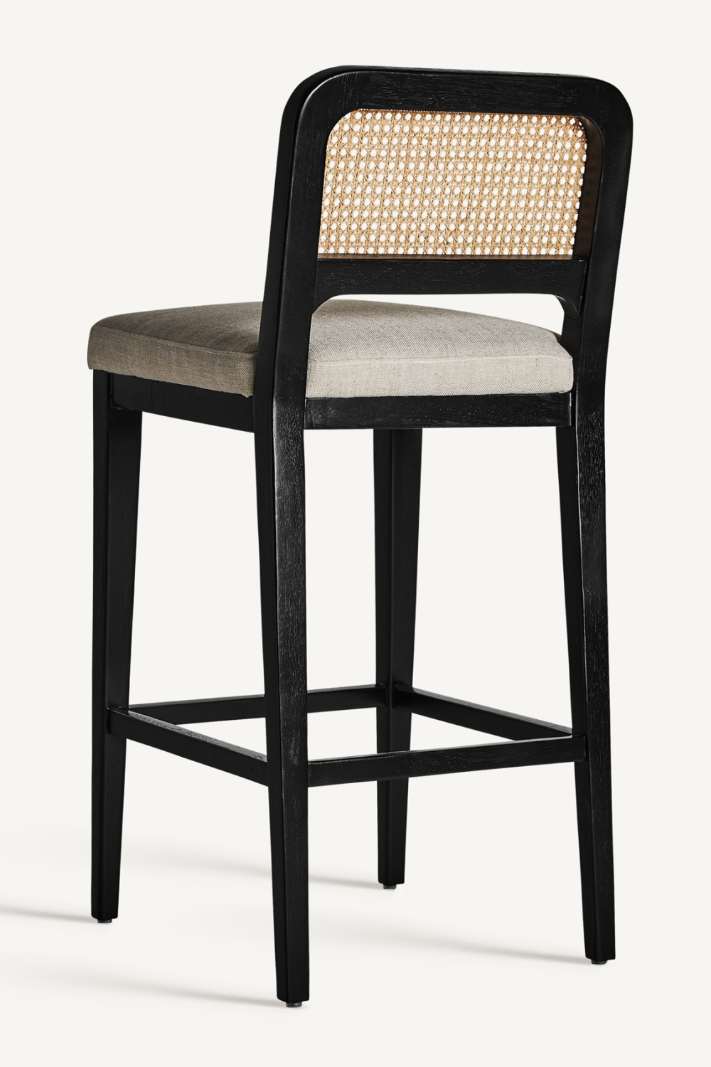 Black Rubber Wood Barstool | Vical Home Madison | Oroa.com