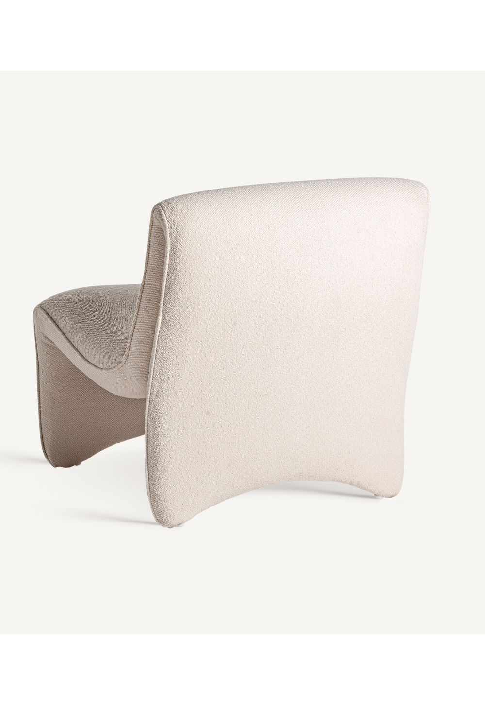 Wavy White Lounge Chair | Vical Home Asberg | Oroa.com