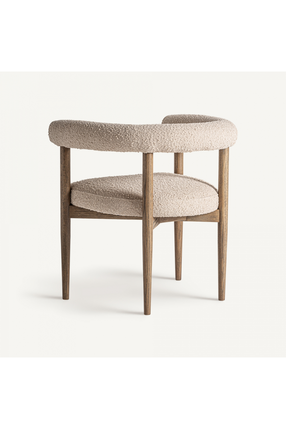 Ash Framed Curve Accent Chair | Vical Home Bullay | Oroa.com