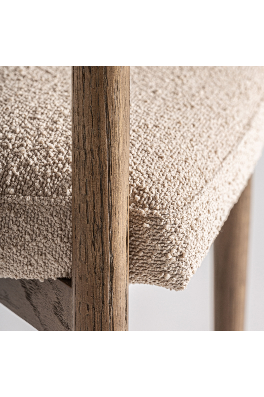 Ash Framed Curve Accent Chair | Vical Home Bullay | Oroa.com