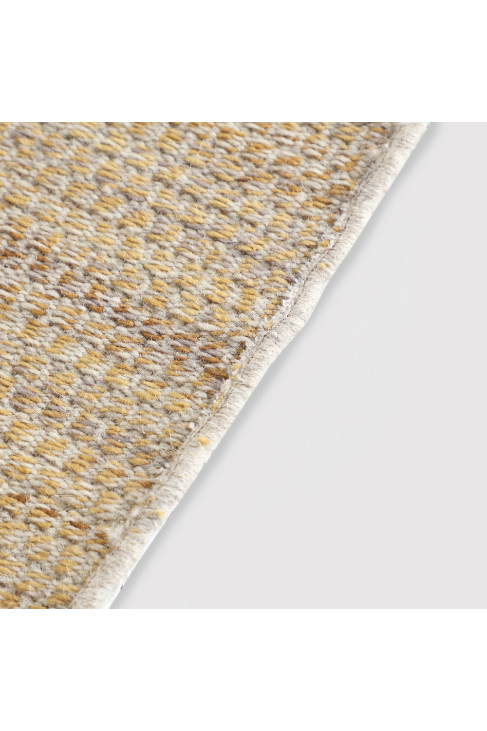 Beige Wool Area Rug 11" x 7'5" | Vical Home Quima | Oroa.com