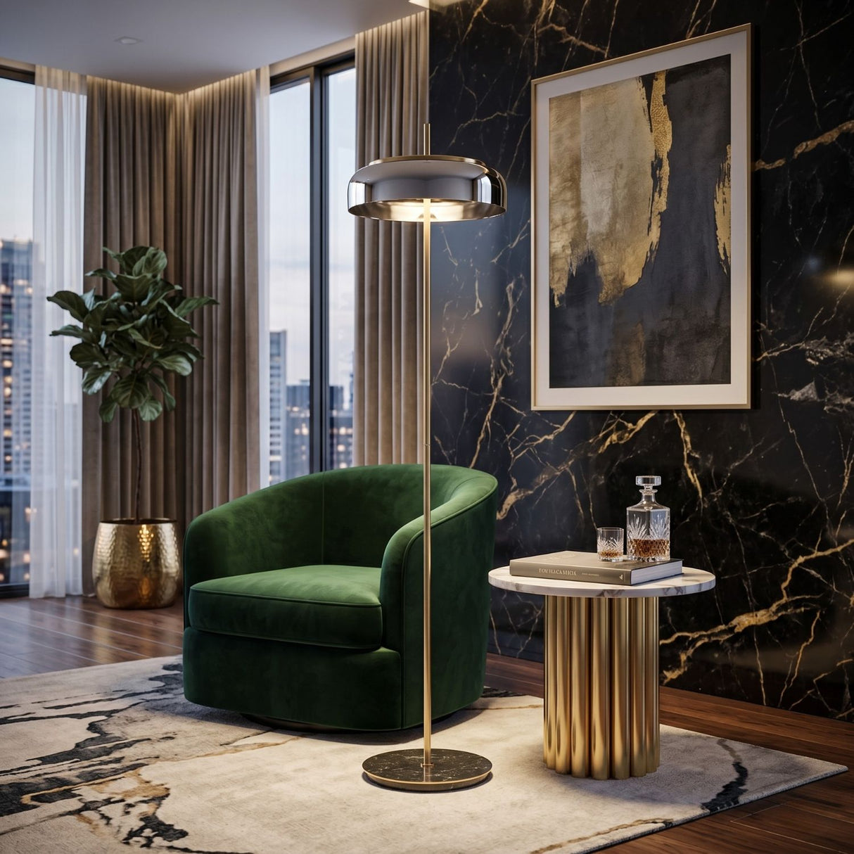 Crystal Shade Floor Lamp | Oroa.com