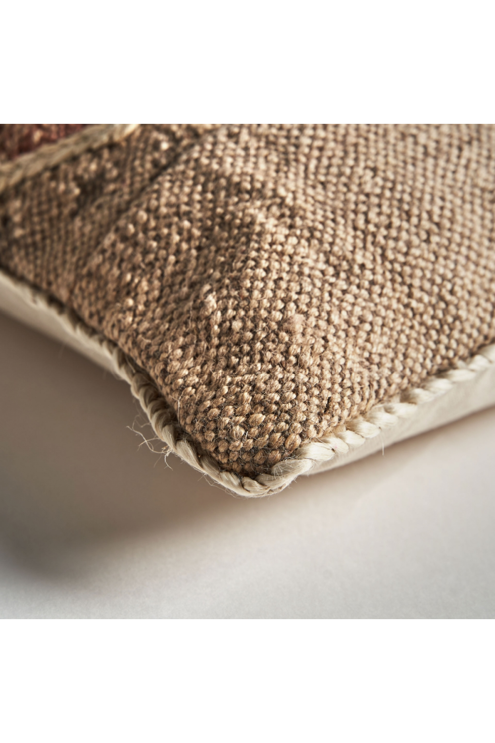 Brown Jute Rectangular Cushion | Vical Home Elgen | Oroa.com