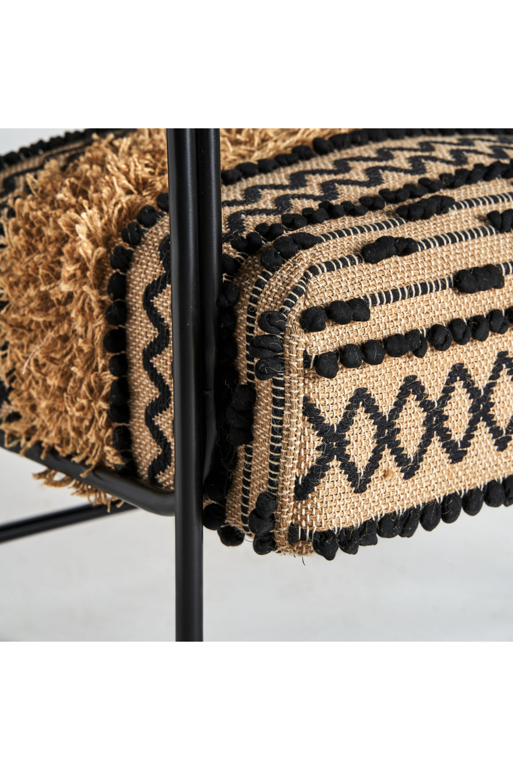 Patterned Jute Accent Armchair | Vical Home Keith | Oroa.com