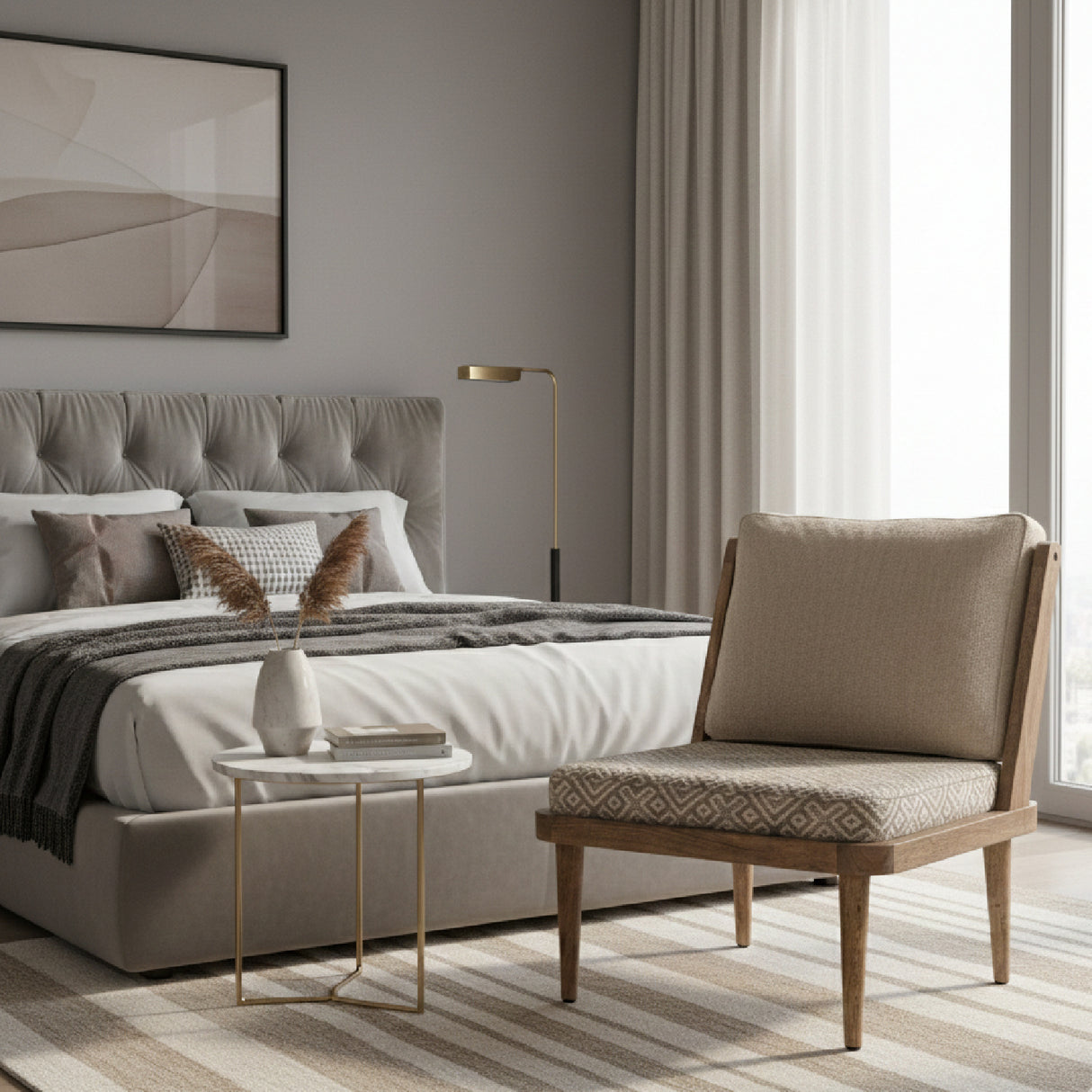 Birch Wood Lounge Chair | Vical Home Cismar | Oroa.com