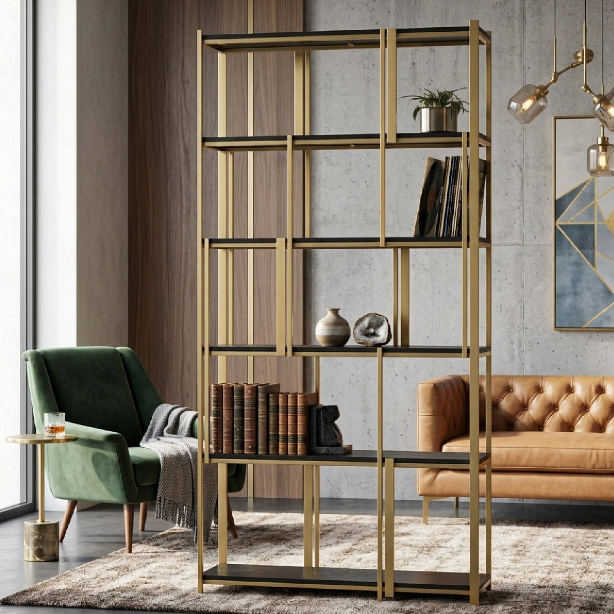 Gold Oak Bookshelf | Oroa.com