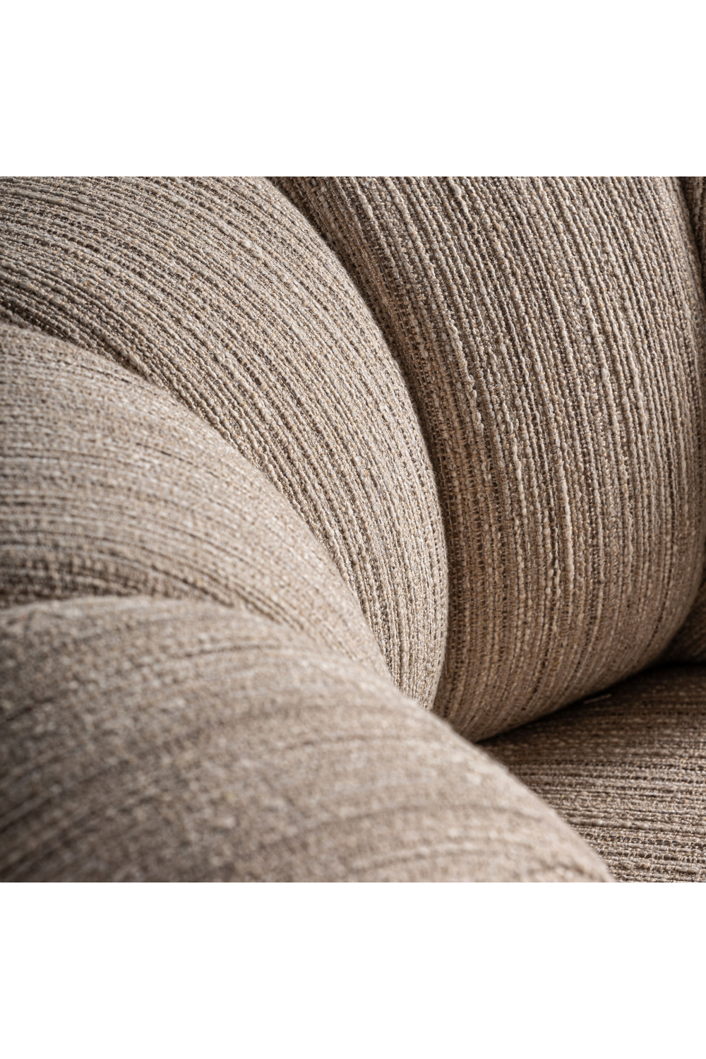 Beige Bouclé Round Armchair | Vical Home Hofsos | Oroa.com