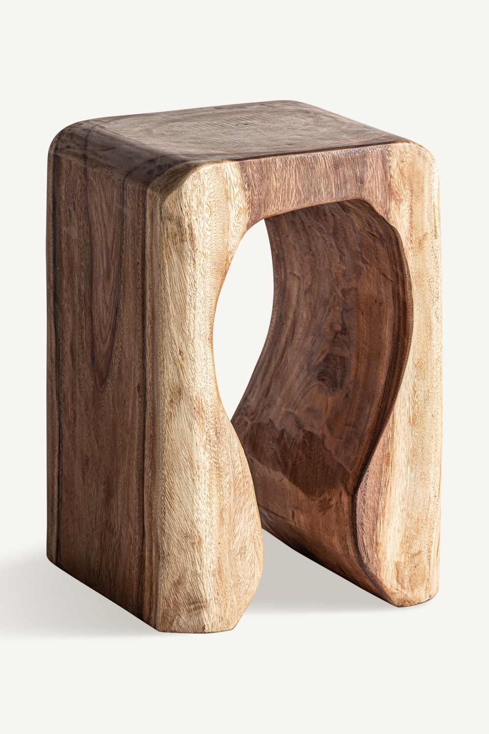 Carved Out Suar Side Table | Vical Home Rimini | Oroa.com